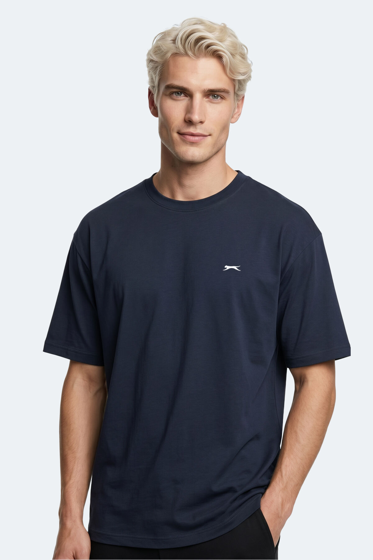 Slazenger KEANE Erkek Oversıze Lacivert Tişört