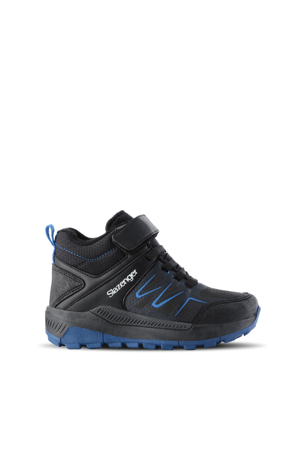 Slazenger KENTON I Unisex Çocuk Cırt Cırtlı Siyah / Saks Mavi Bot