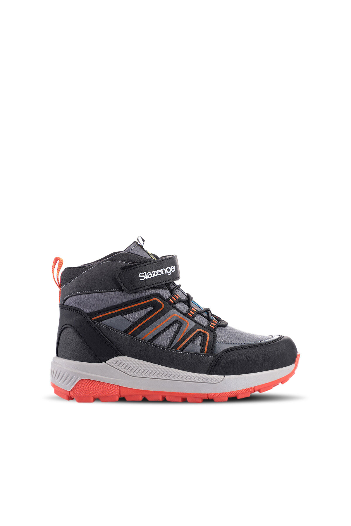 Slazenger KEPHAS IN Unisex Çocuk Cırt Cırtlı Koyu Gri Bot