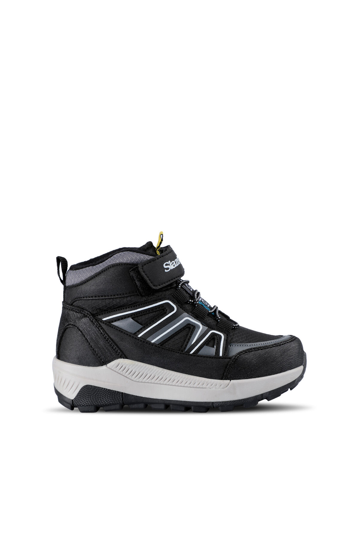 Slazenger KEPHAS IN Unisex Çocuk Cırt Cırtlı Siyah / Beyaz Bot