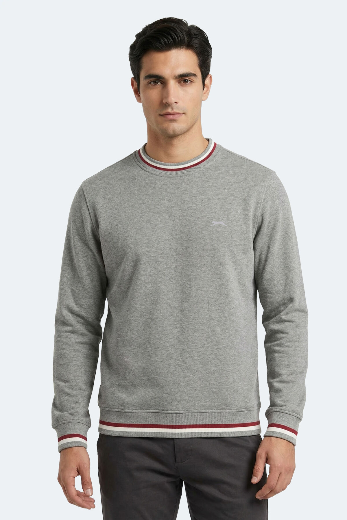 Slazenger KEYSTONE I Erkek  Gri Sweatshırt