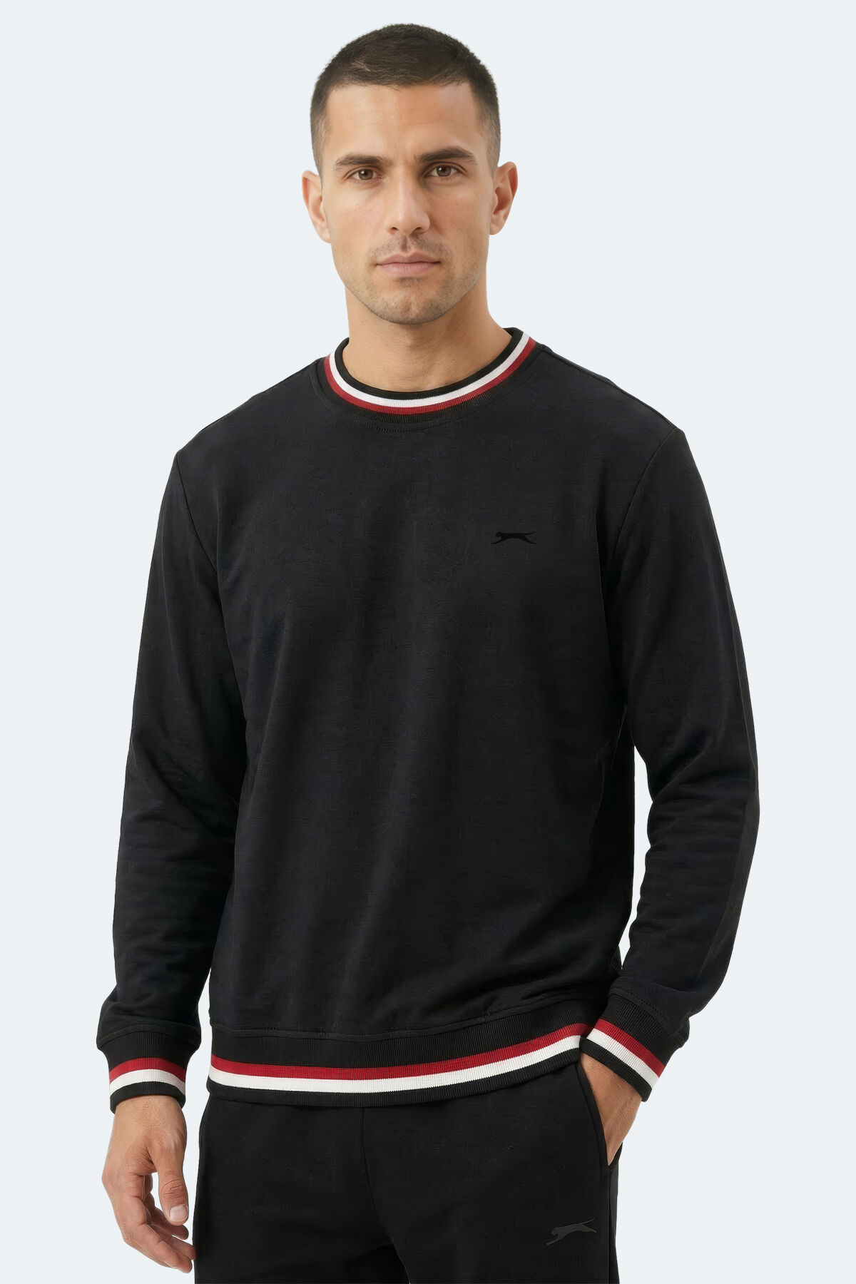 Slazenger KEYSTONE I Erkek  Siyah Sweatshırt