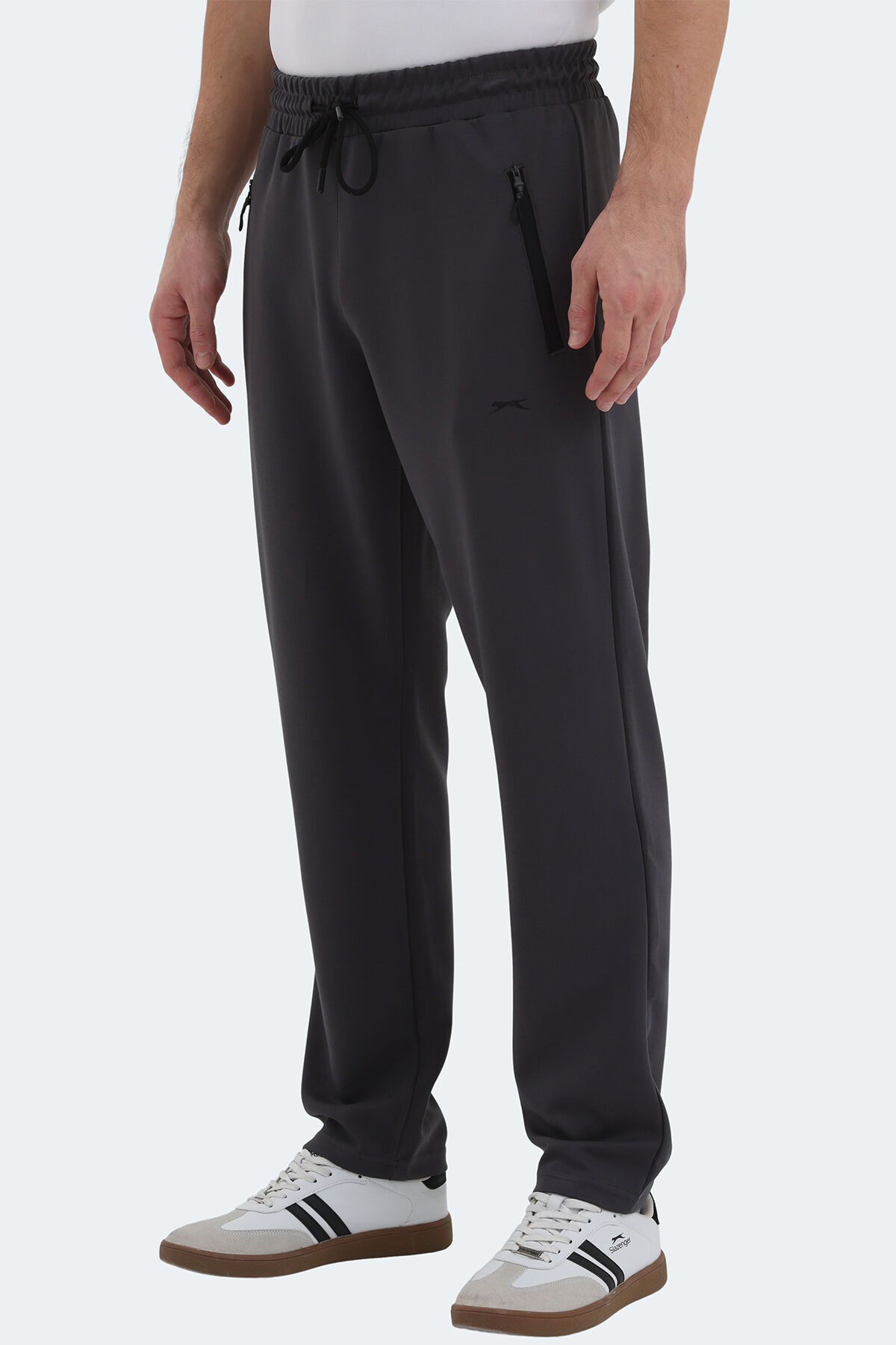 Slazenger KINGSTOR I Erkek Fermuar Cepli Antrasit Eşofman Altı
