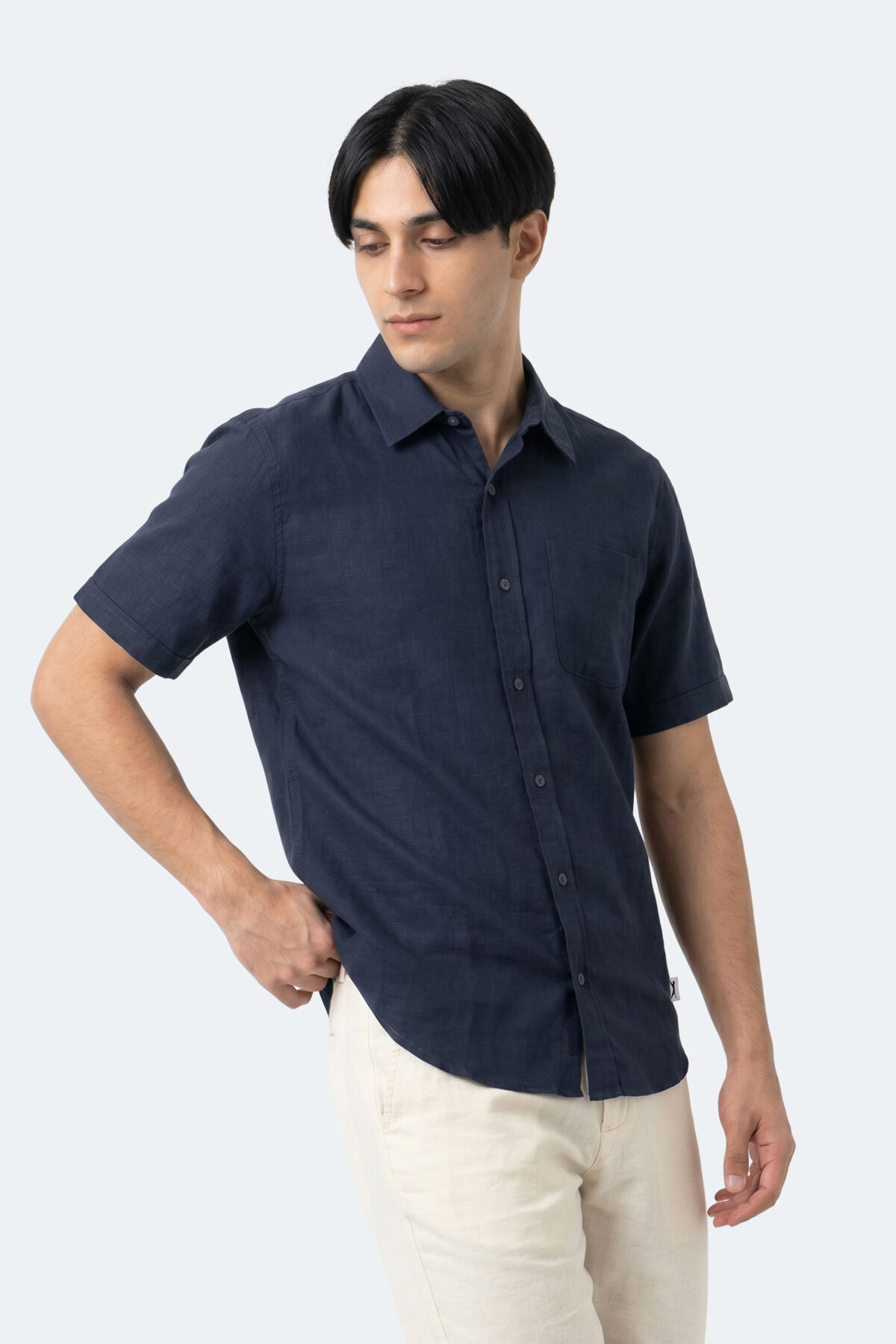 Slazenger KIRTIDA Erkek  Indigo Gömlek