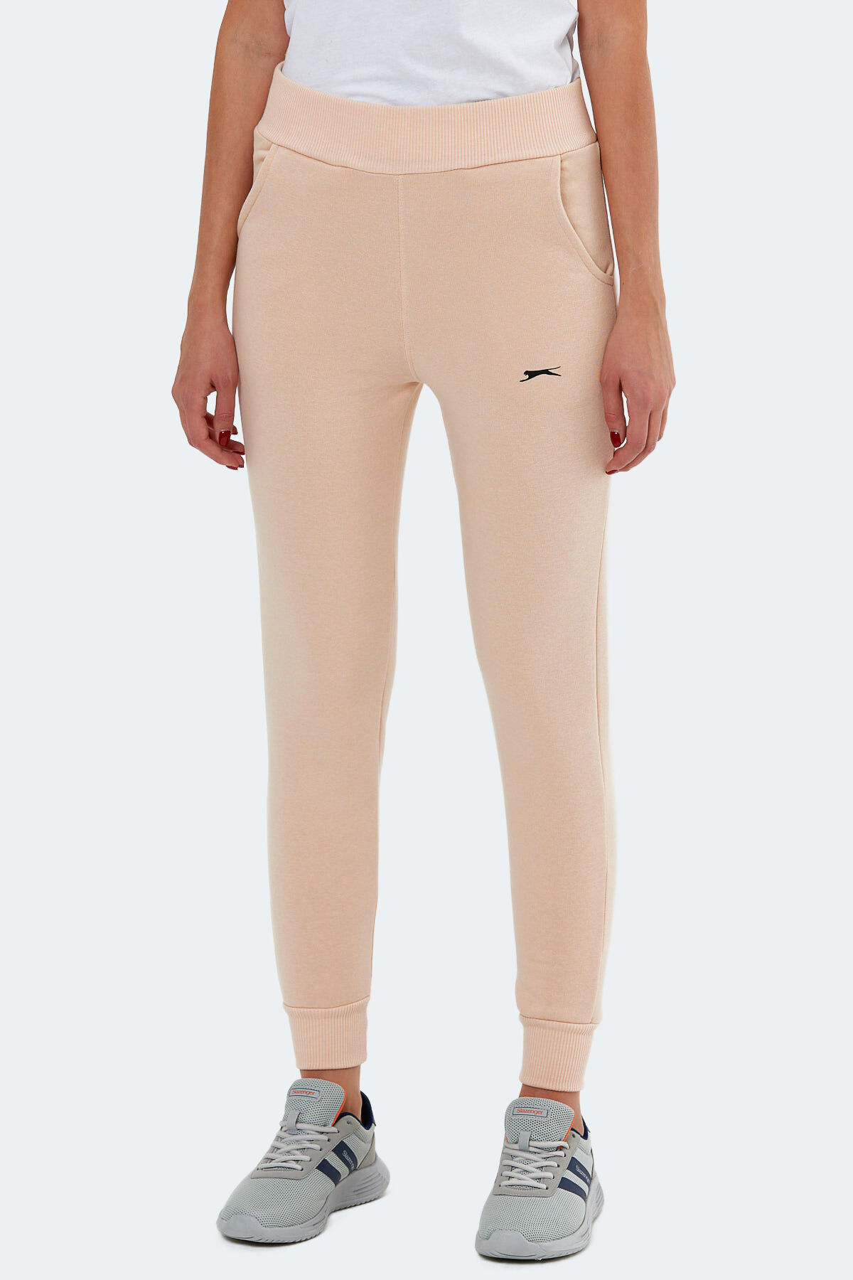 Slazenger KLAUS IN Kadın Cepli Slim Fit Bej Eşofman Altı