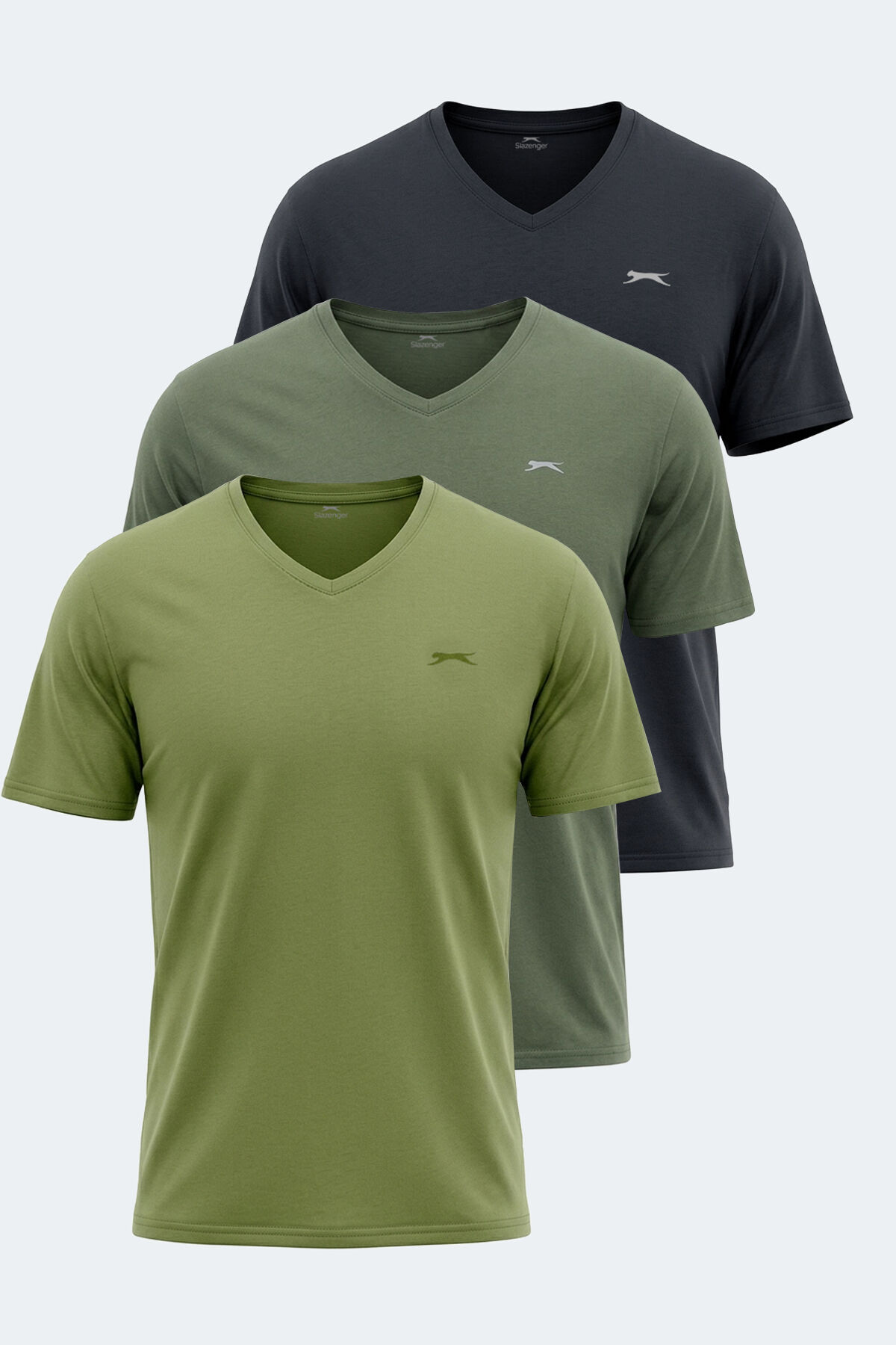 Slazenger KRAKKER 3 lü Set Erkek   Tişört