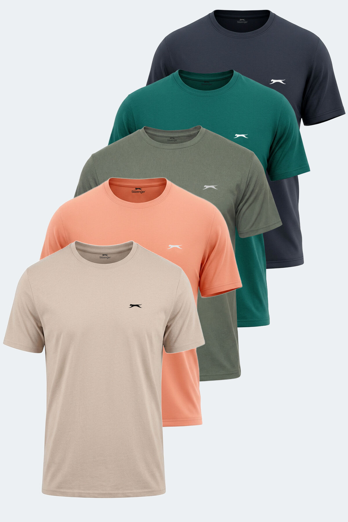 Slazenger KRATER 5 li Set Erkek   Tişört