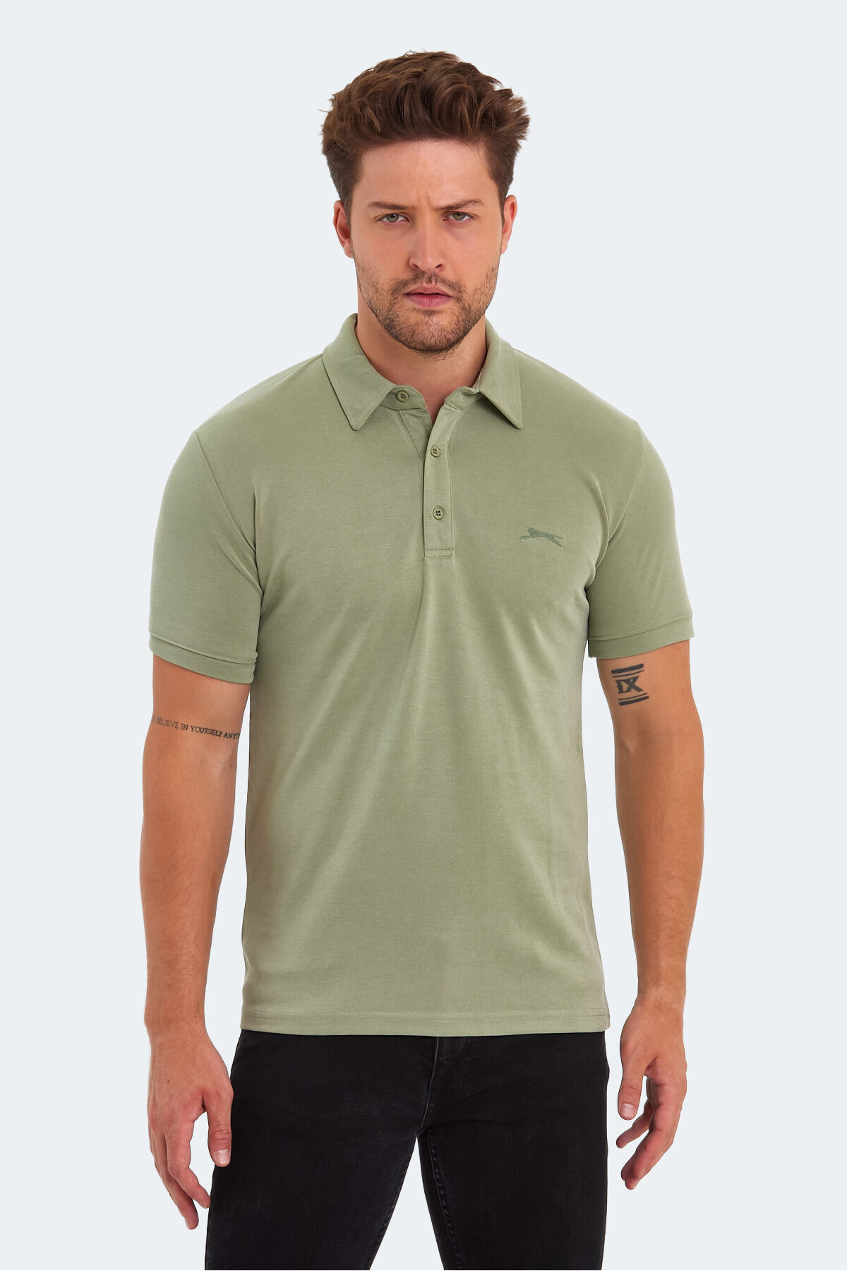 Slazenger KUGGA Erkek  Açık Yeşil Tişört