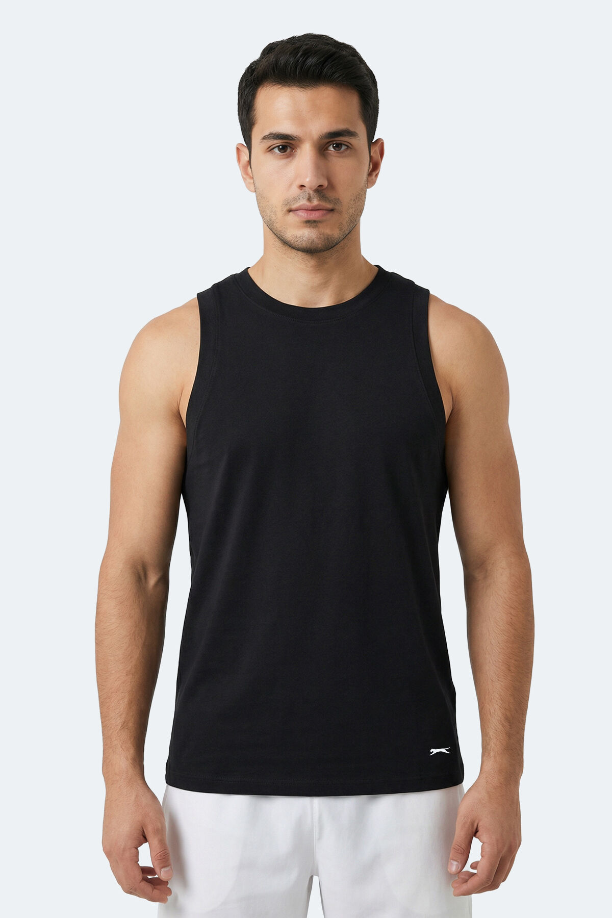 Slazenger KULAP Erkek Kolsuz Siyah Tişört