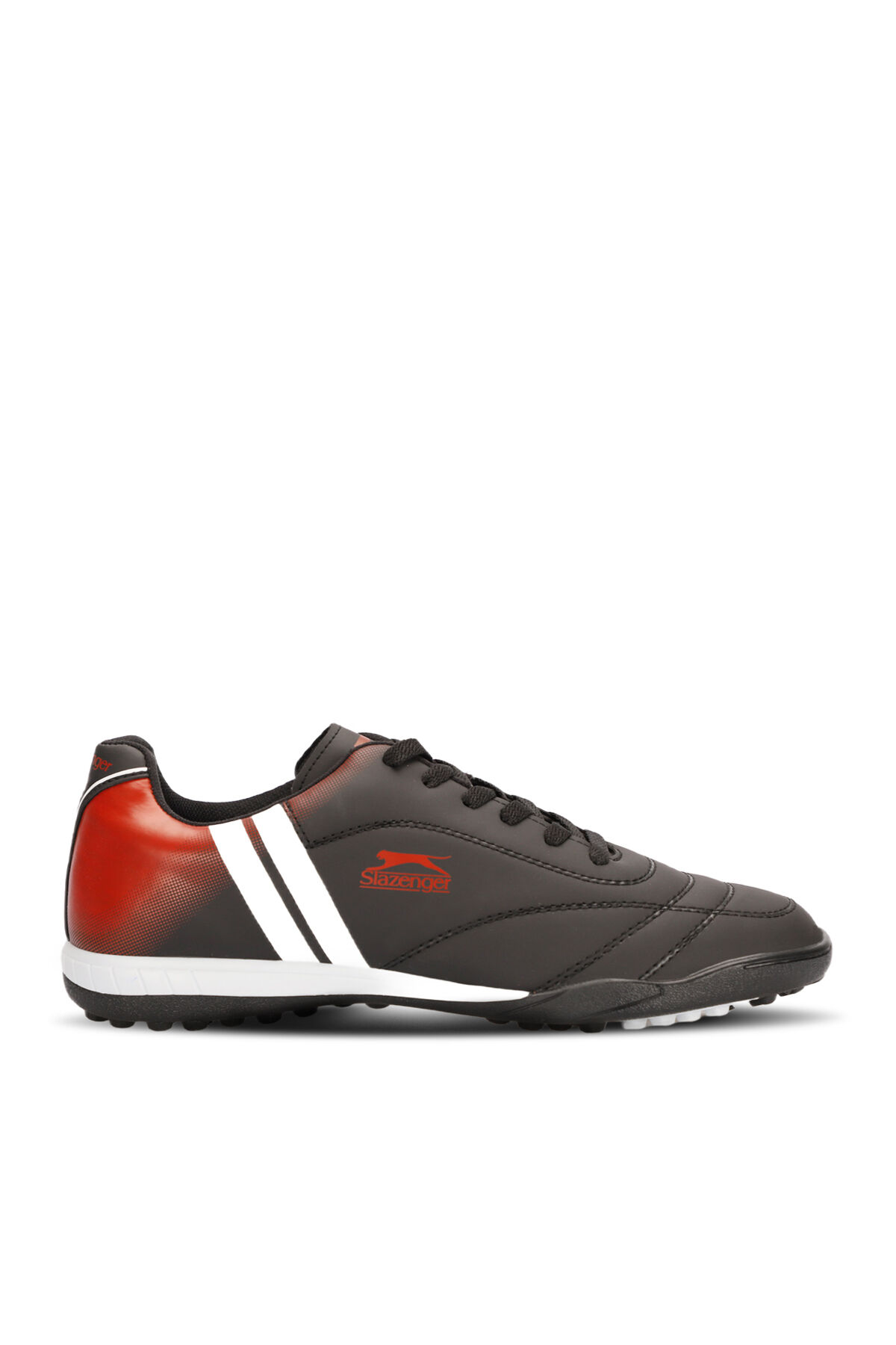 Slazenger MARK HS IN Erkek Çocuk Halı Saha Siyah / Beyaz / Kırmızı Futbol Ayakkabısı