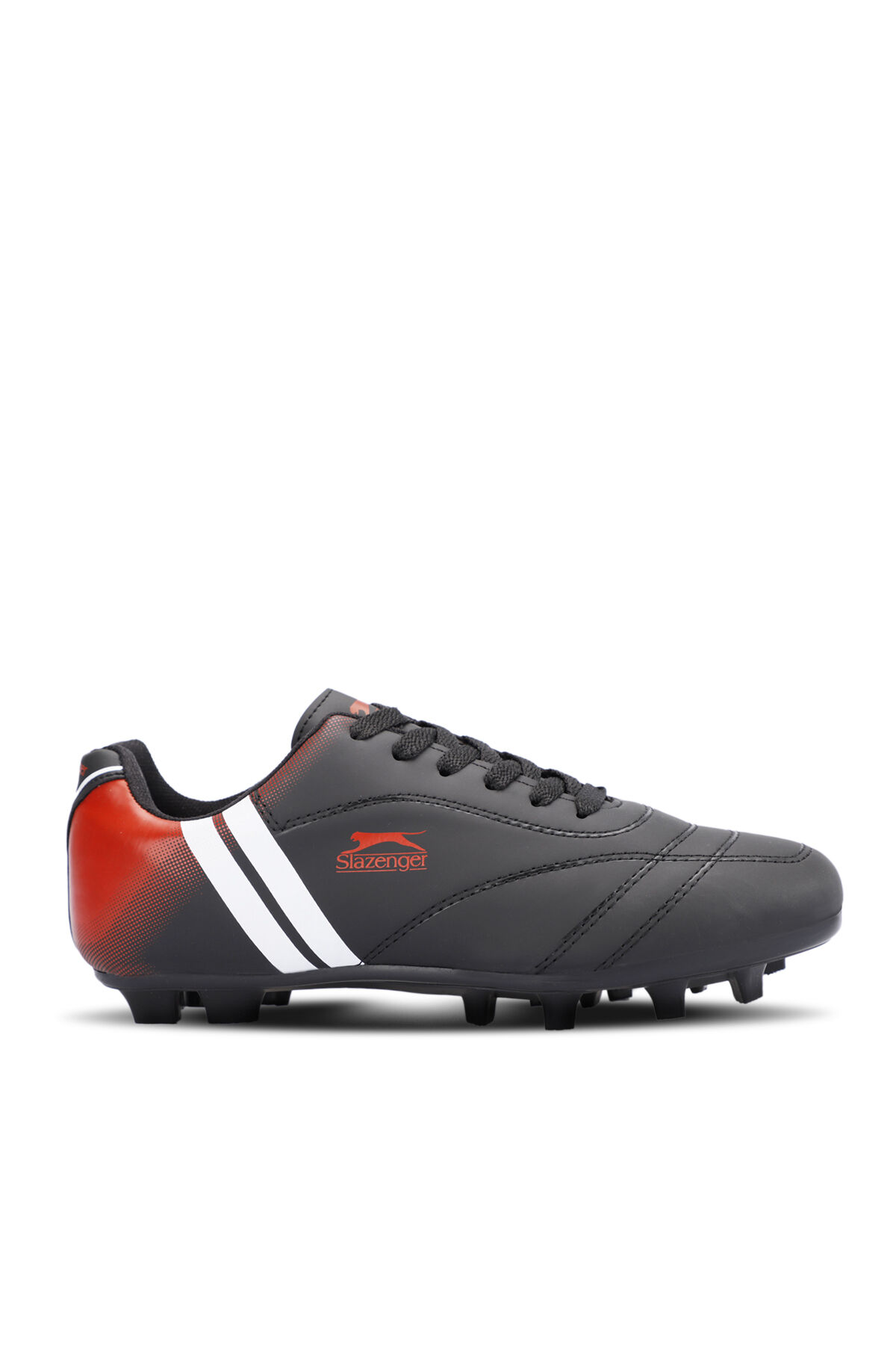 Slazenger MARK KRP IN Erkek Çocuk Krampon Siyah / Beyaz / Kırmızı Futbol Ayakkabısı