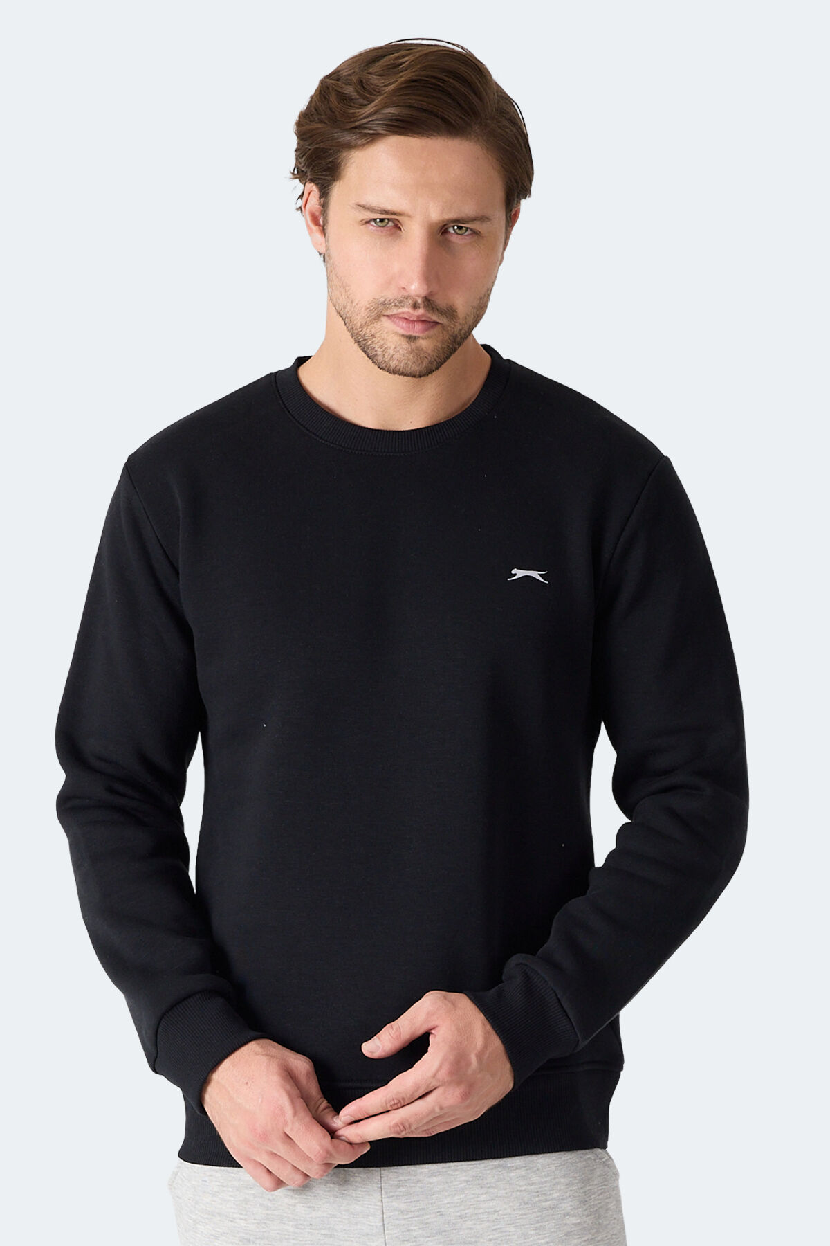 Slazenger MEGAR I Erkek  Siyah Sweatshırt