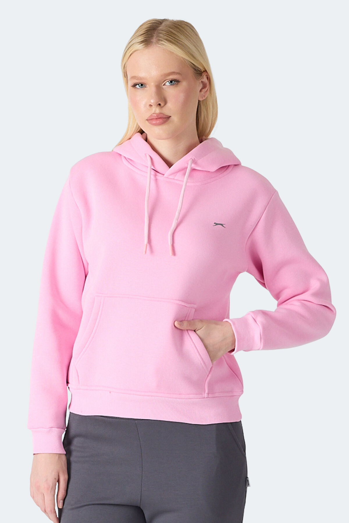 Slazenger MISTY  I Kadın Kapüşonlu Gül Sweatshırt