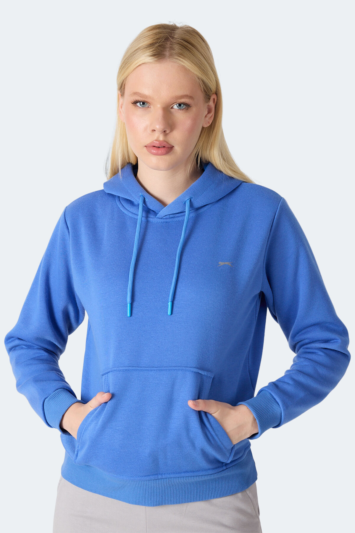 Slazenger MISTY  I Kadın Kapüşonlu Indigo Sweatshırt
