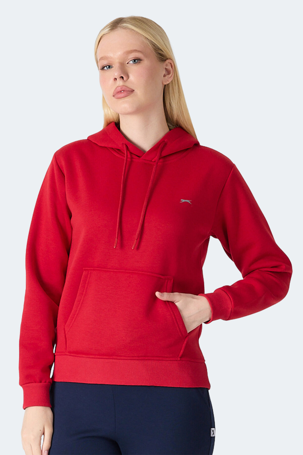 Slazenger MISTY  I Kadın Kapüşonlu Kırmızı Sweatshırt