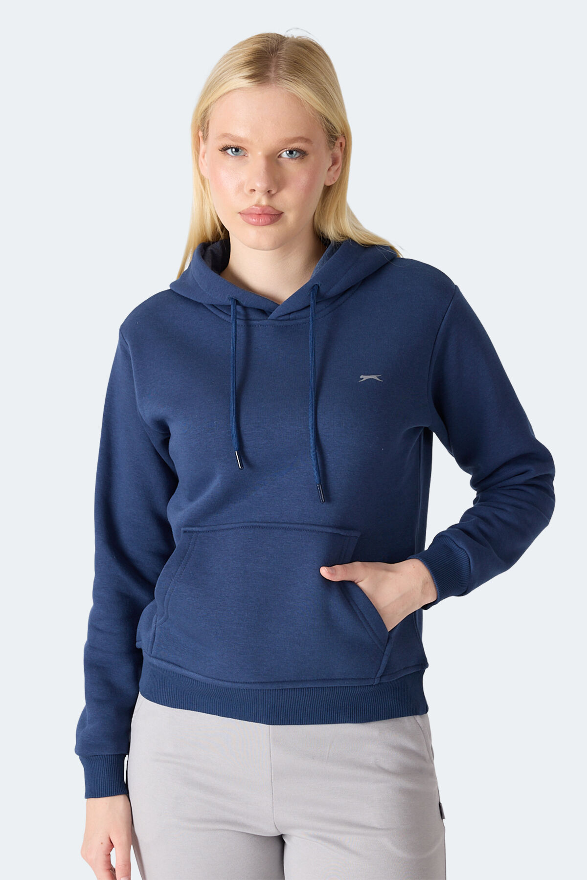 Slazenger MISTY  I Kadın Kapüşonlu Lacivert Sweatshırt