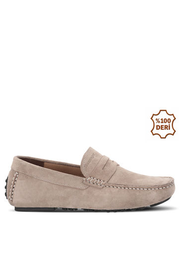 Slazenger MONTANA I Erkek Deri Kum Süet Comfort - 1 Alana 1 Bedava