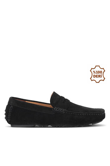 Slazenger MONTANA I Erkek Deri Siyah Süet Comfort - Slazenger 1 Alana 1 Bedava