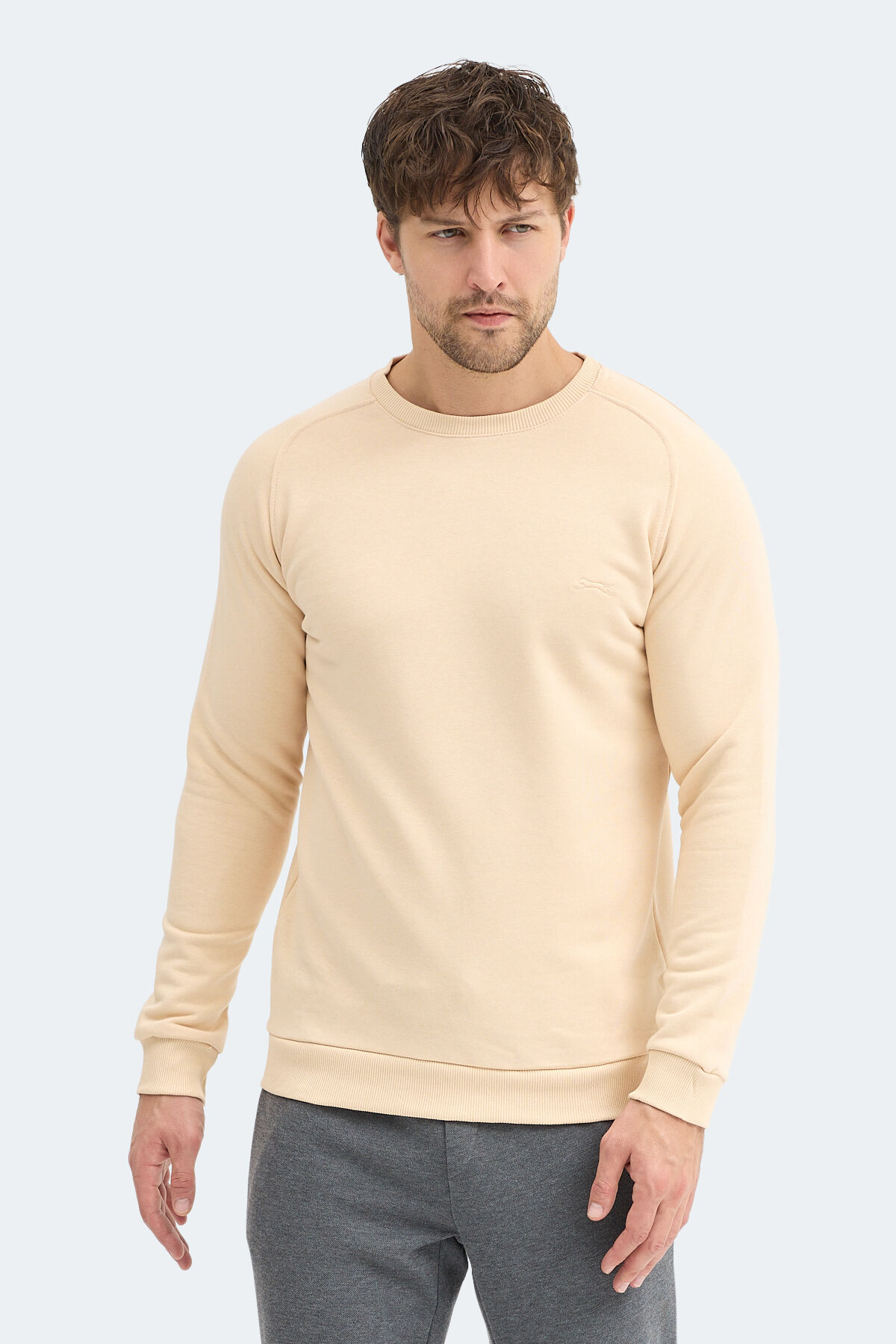 Slazenger NADAV Erkek  Bej Sweatshırt