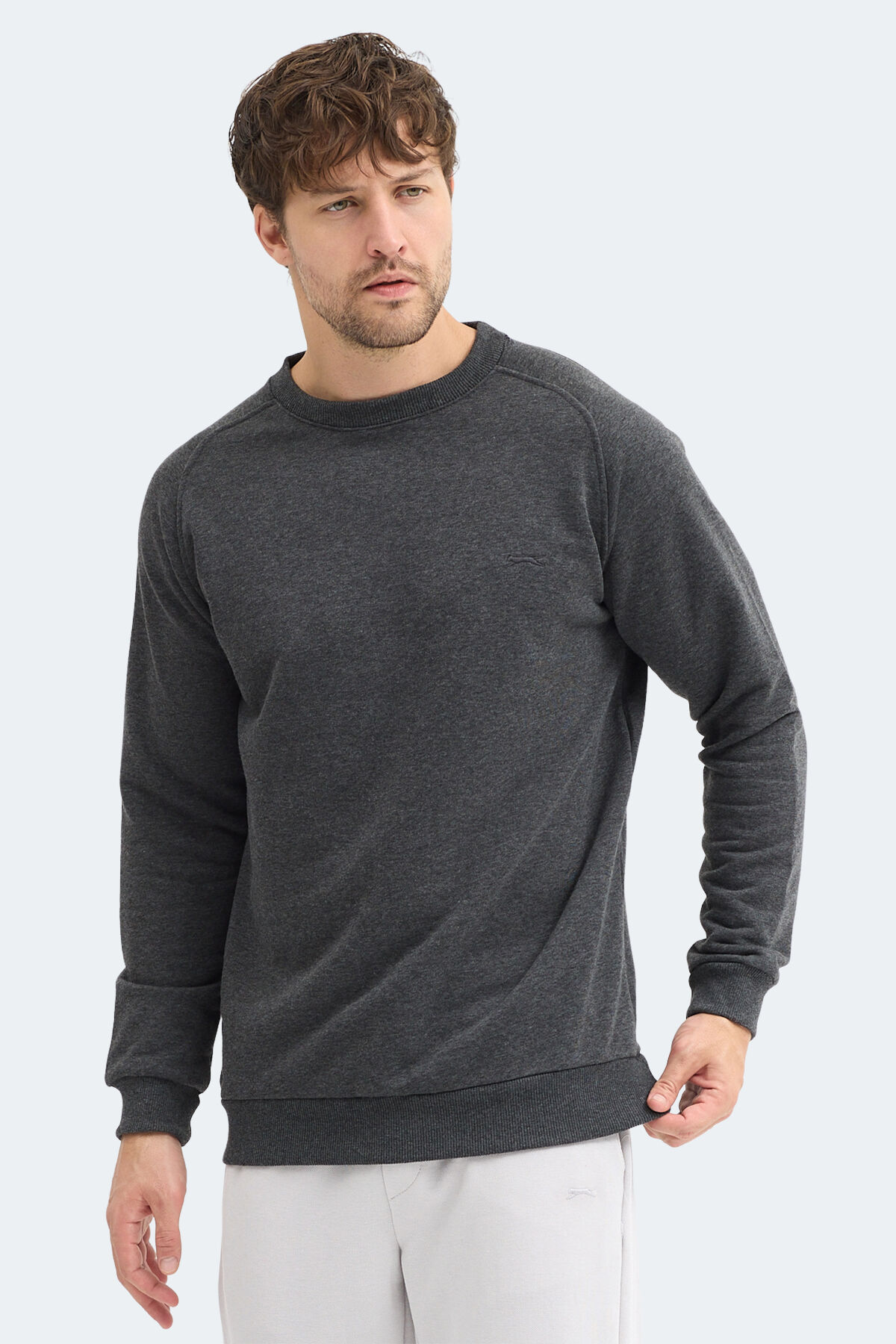 Slazenger NADAV Erkek  Koyu Gri Sweatshırt