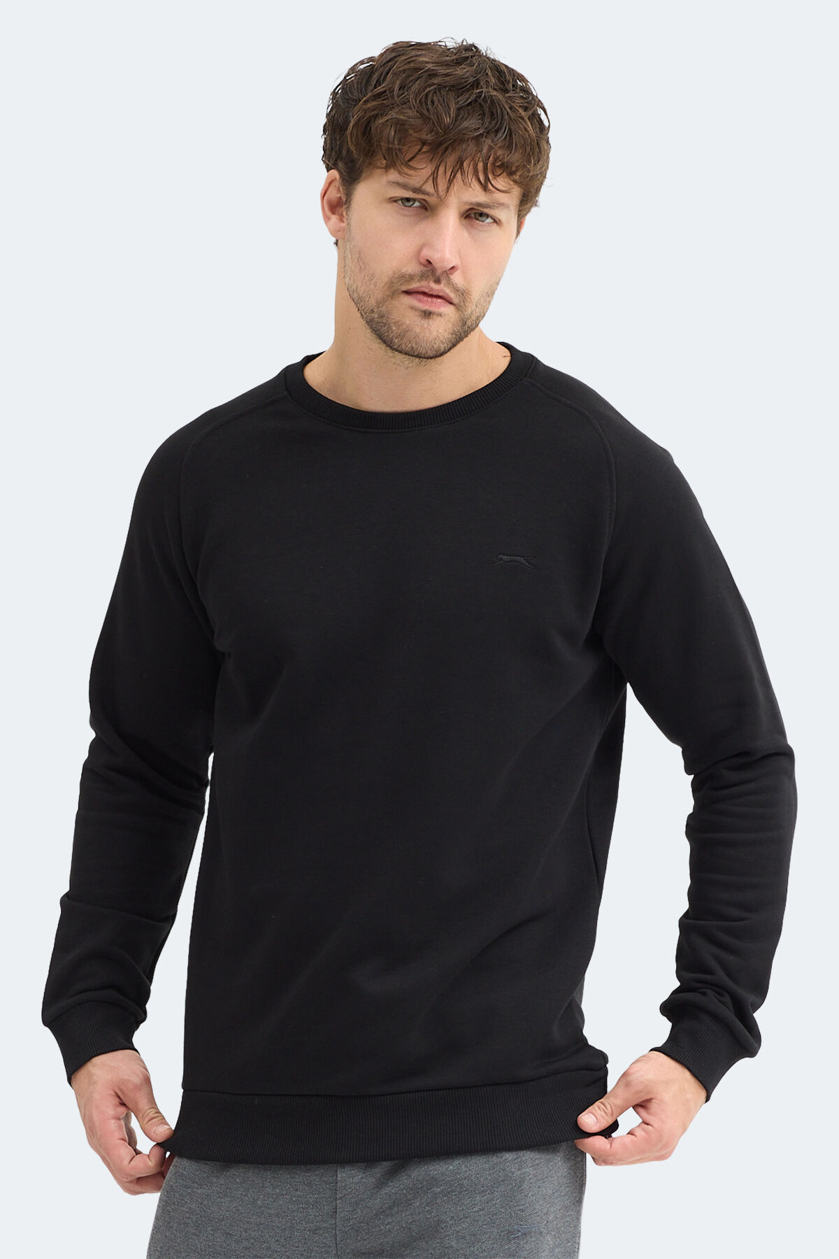 Slazenger NADAV Erkek  Siyah Sweatshırt