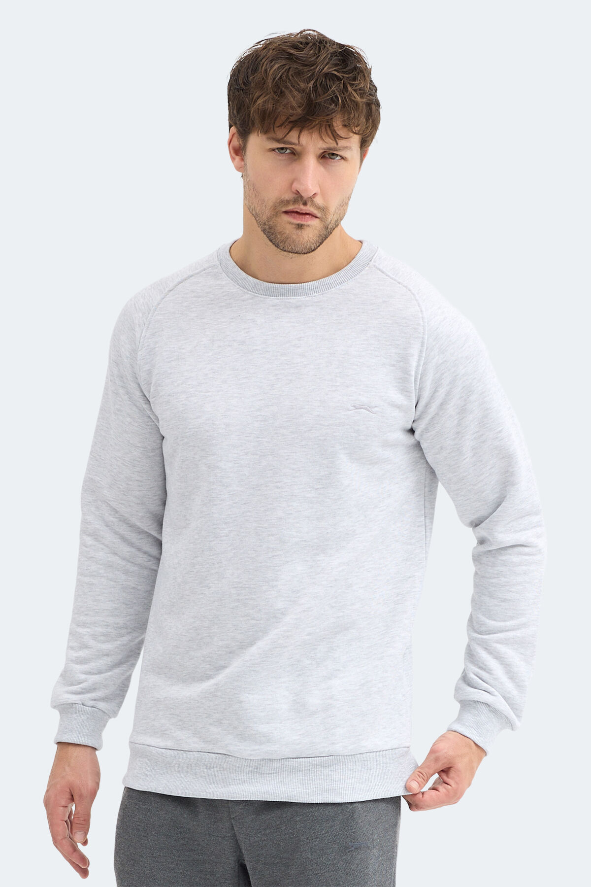 Slazenger NADAV Erkek  Taş Gri Sweatshırt