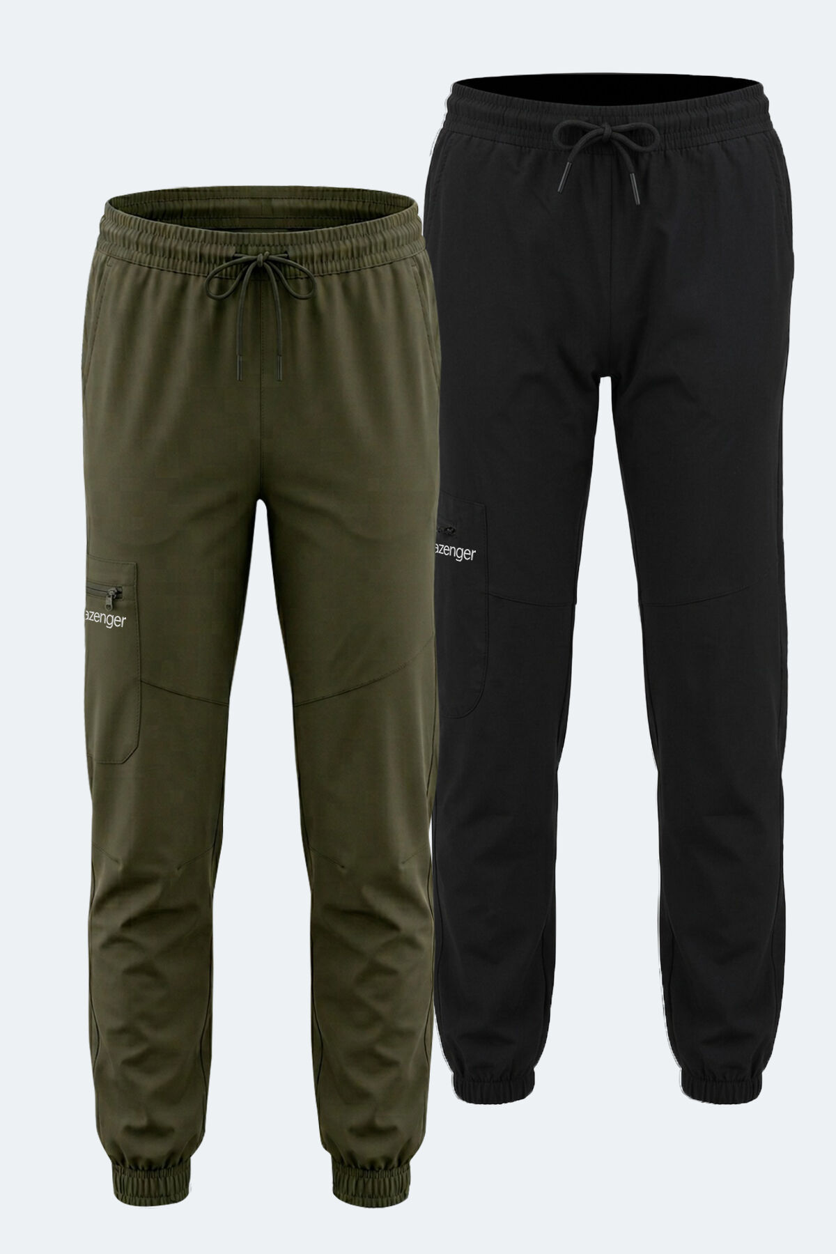 Slazenger NAOKO 2 Lİ SET Kadın  Siyah - Haki Eşofman Altı