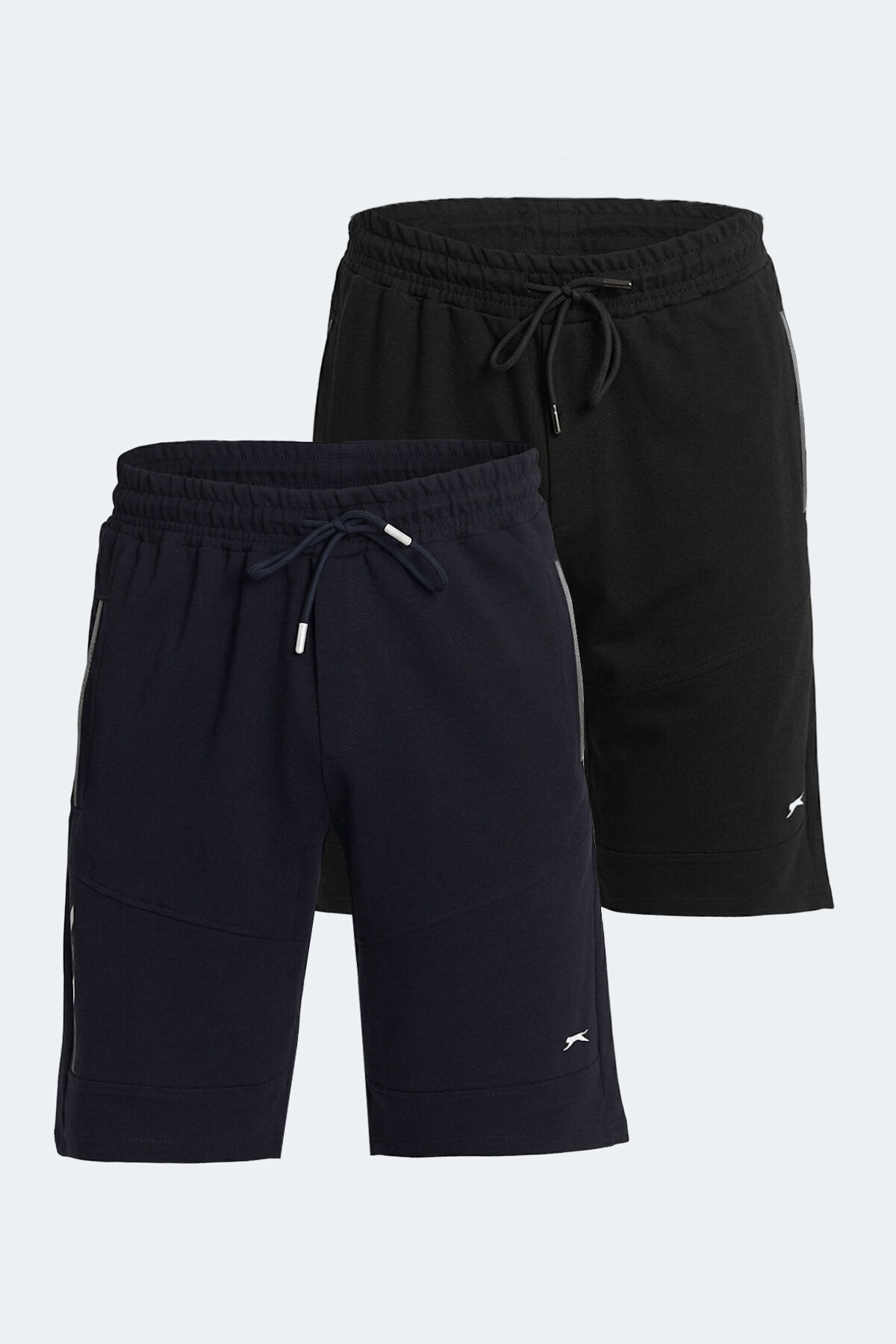 Slazenger NASIM 2 Lİ SET Erkek  Siyah - Lacivert Şort