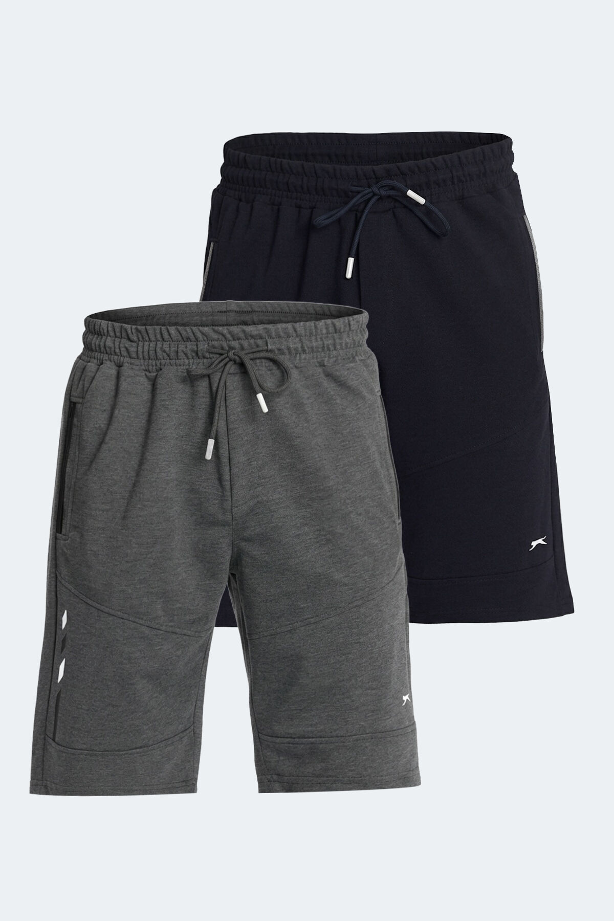Slazenger NASIM 2 Lİ SET Erkek  Lacivert - Koyu Gri Şort