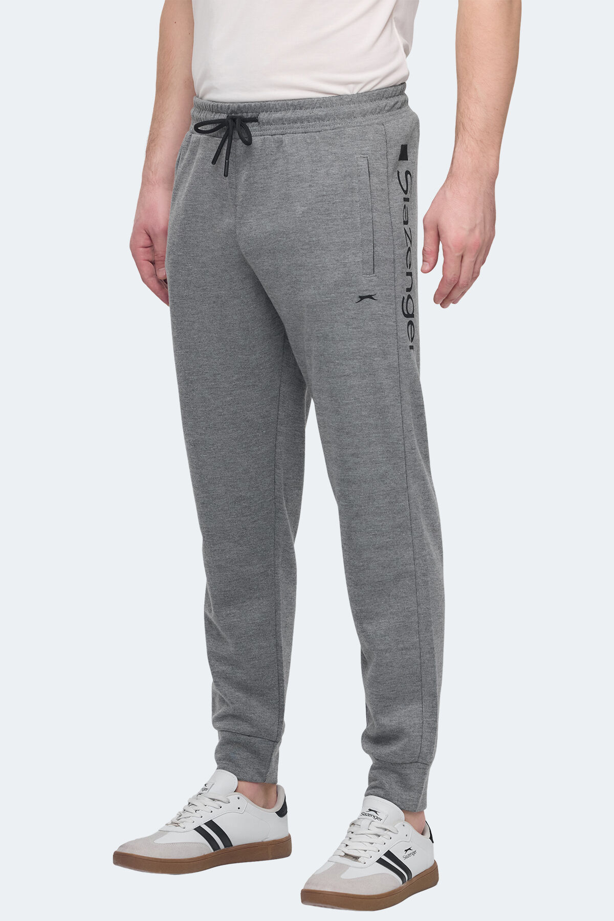 Slazenger NETS IN Erkek Cepli Koyu Gri Eşofman Altı