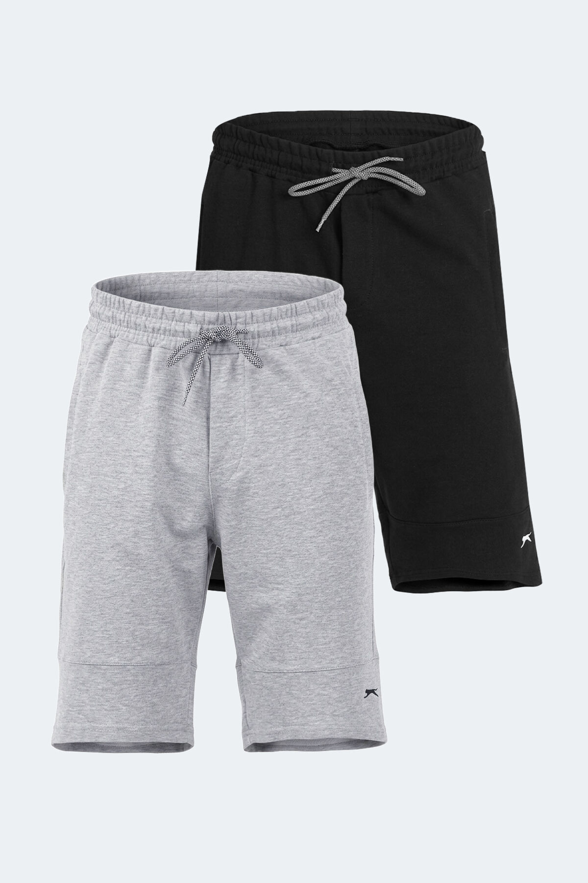 Slazenger NORA 2 Lİ SET Erkek  Siyah - Gri Şort