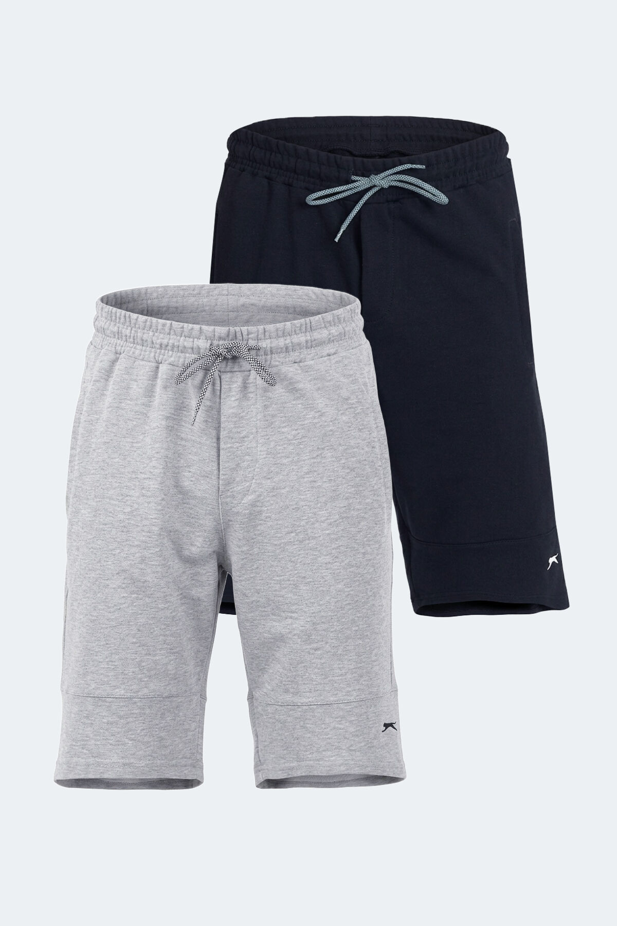 Slazenger NORA 2 Lİ SET Erkek  Lacivert - Gri Şort