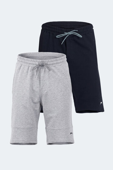 Slazenger NORA 2 Lİ SET Erkek Lacivert - Gri Şort | Slazenger
