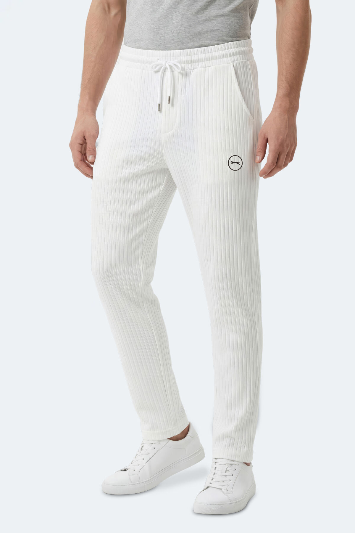 Slazenger NORWOOD Erkek  Beyaz Eşofman Altı
