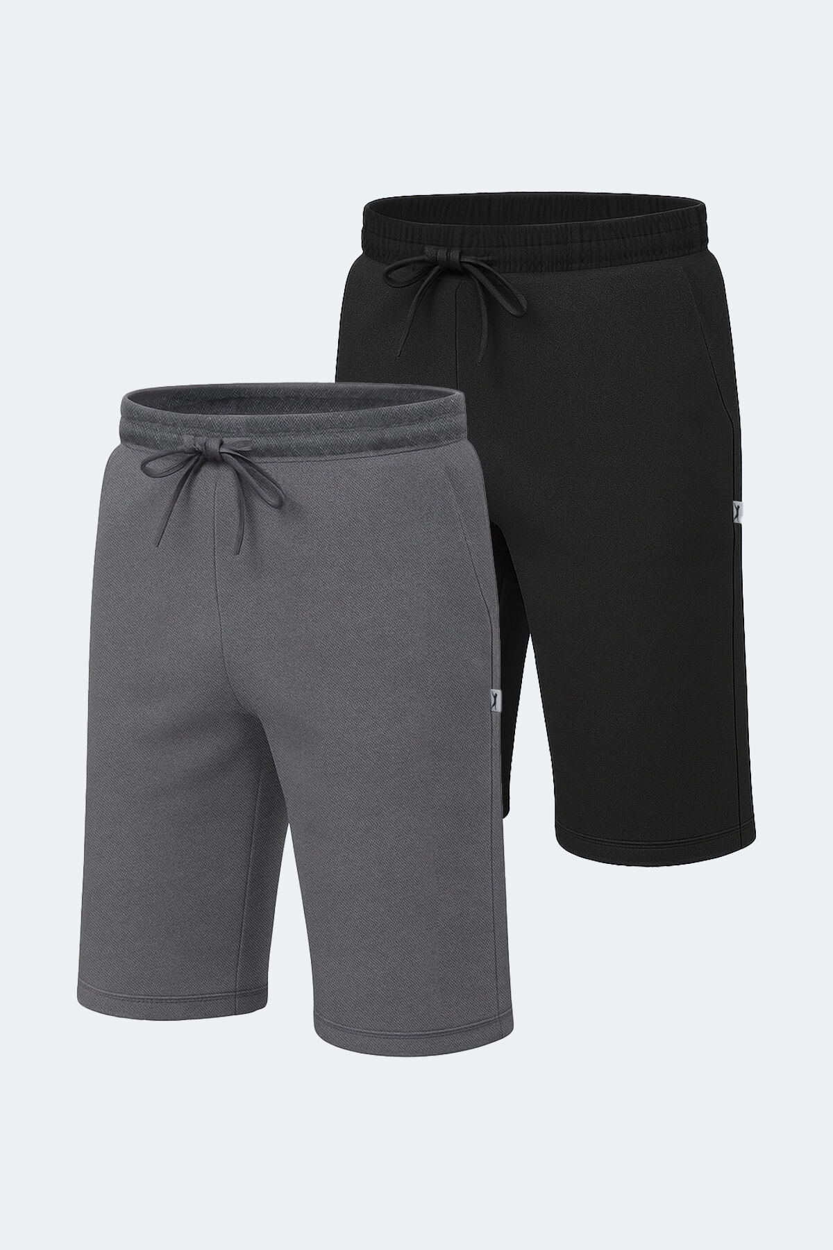 Slazenger NUKE 2 li Set Erkek  Siyah - Koyu Gri Şort