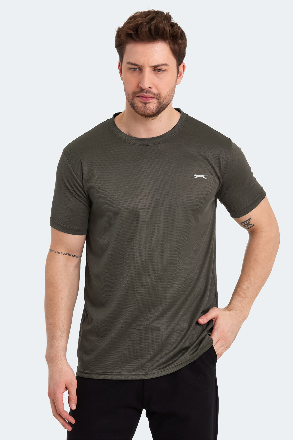 Slazenger ODALIS I Erkek  Haki Tişört