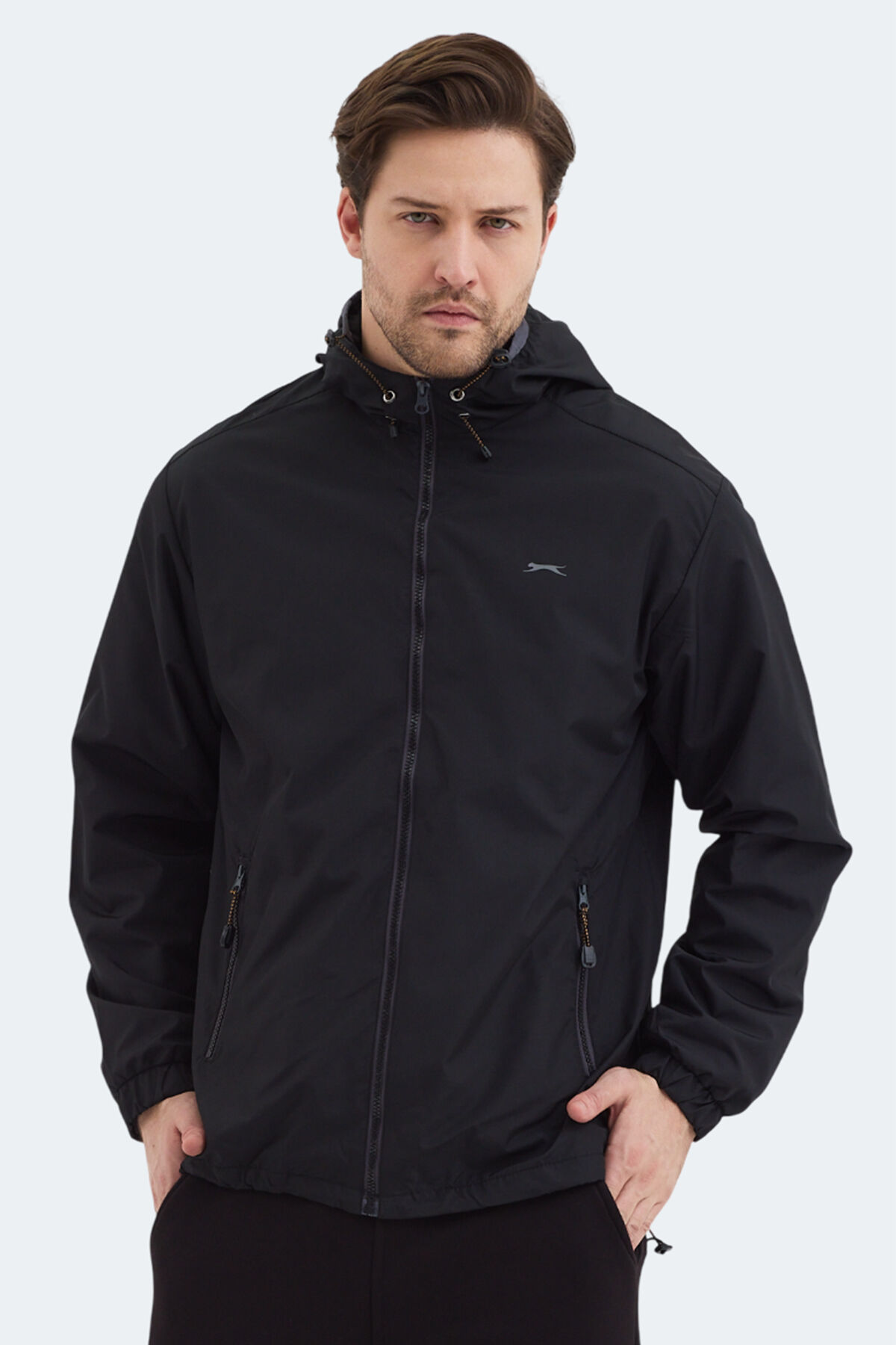Slazenger OFANS Erkek  Siyah Yağmurluk