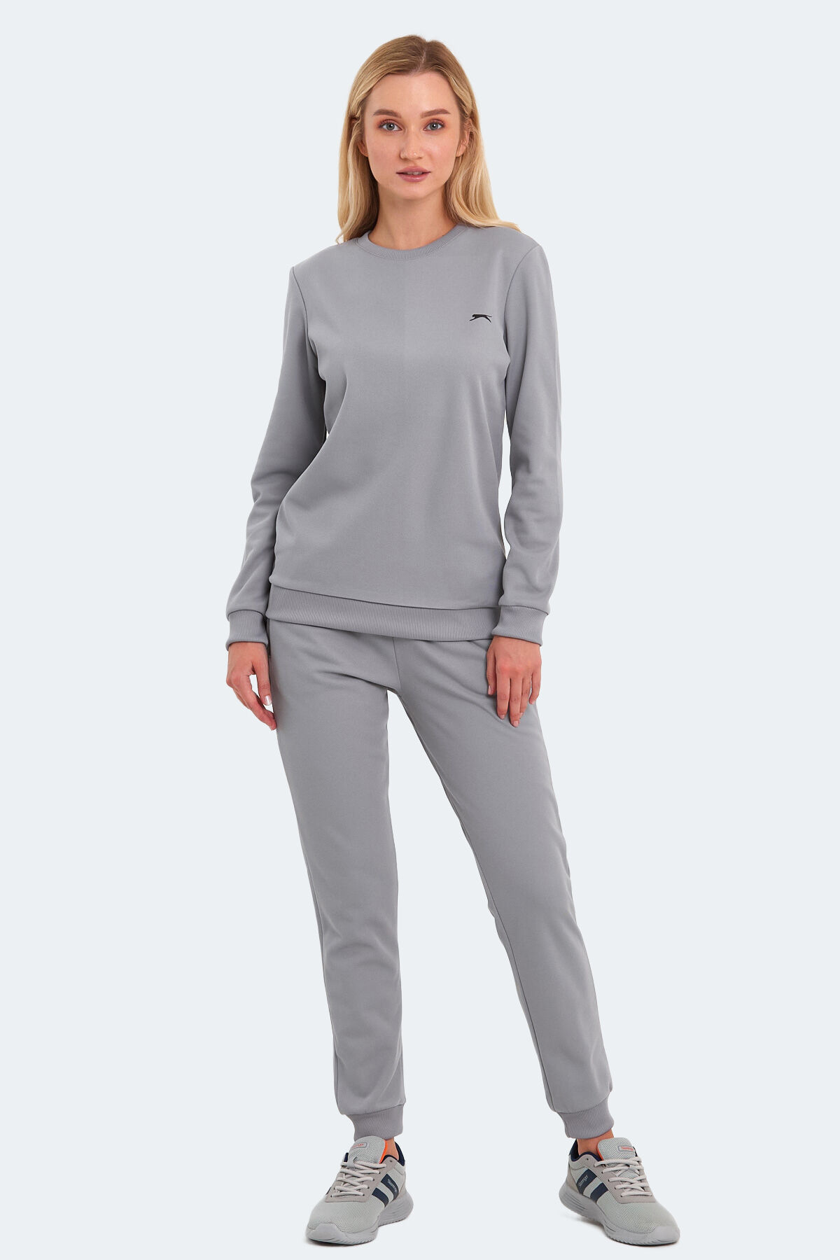Slazenger OLINDA Kadın Cepli Gri Eşofman Takımı