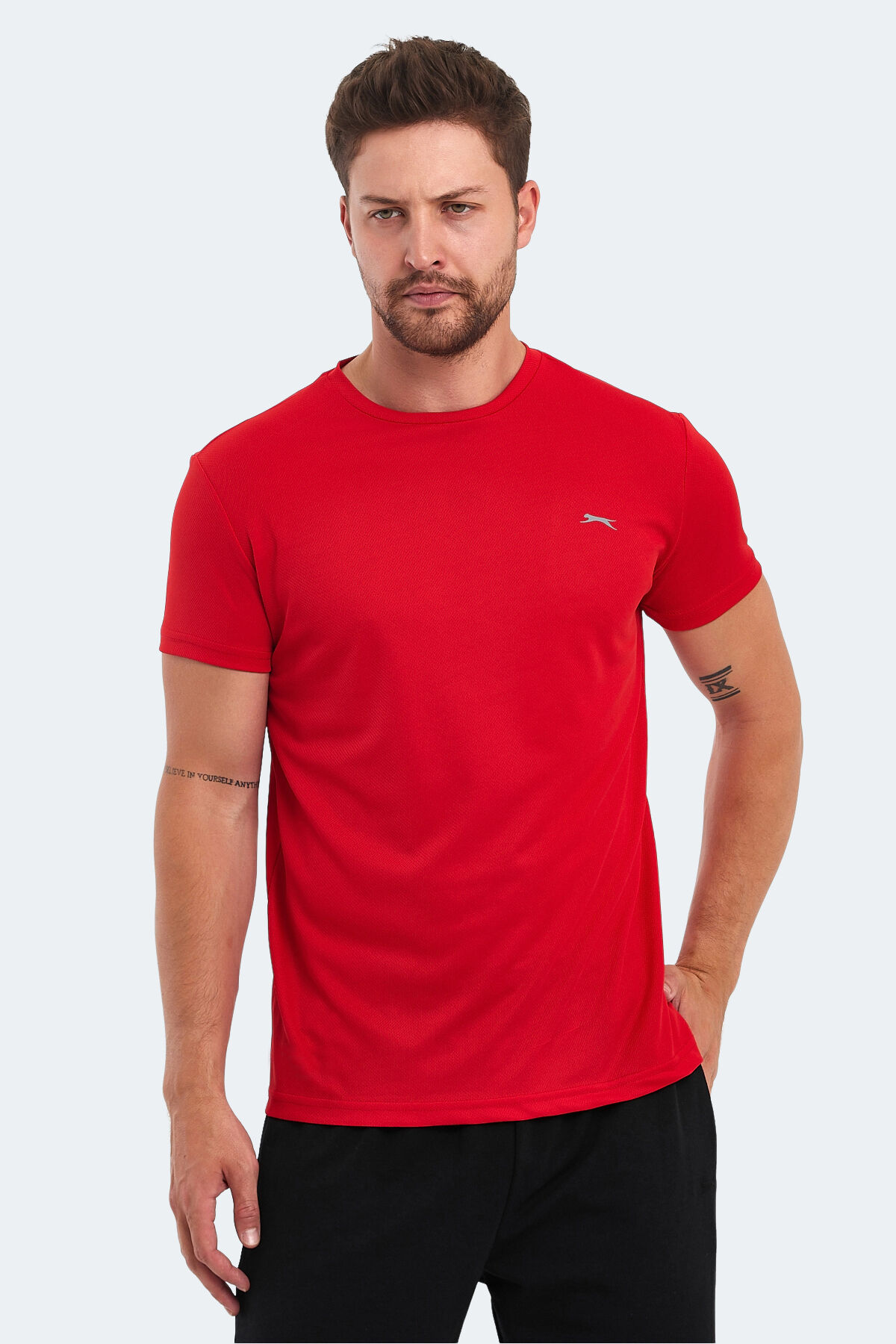 Slazenger OMAR KTN Erkek  Kırmızı Tişört
