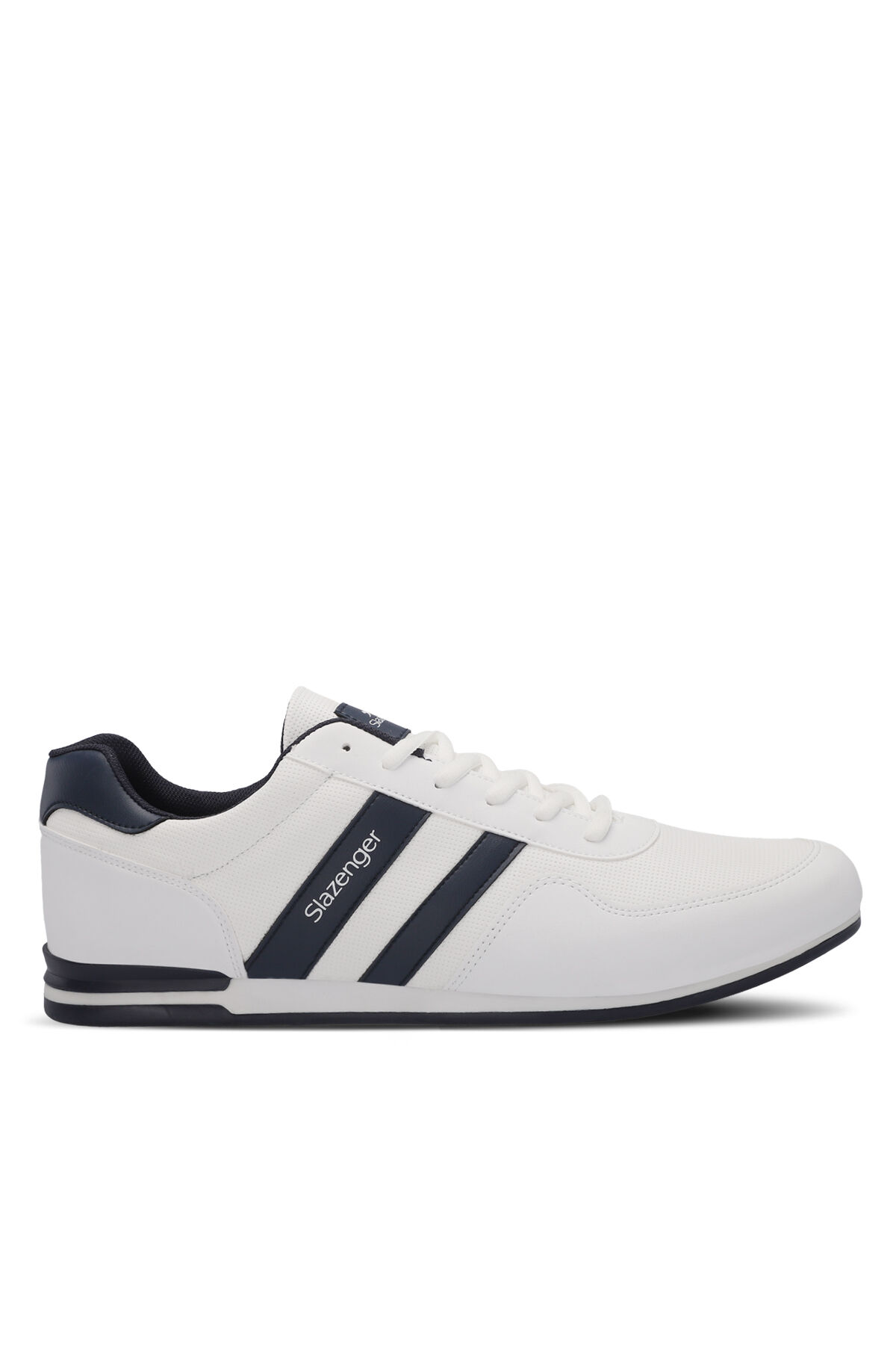 Slazenger OMEGA IN Büyük Beden Erkek  Beyaz / Lacivert Günlük Spor Ayakkabısı