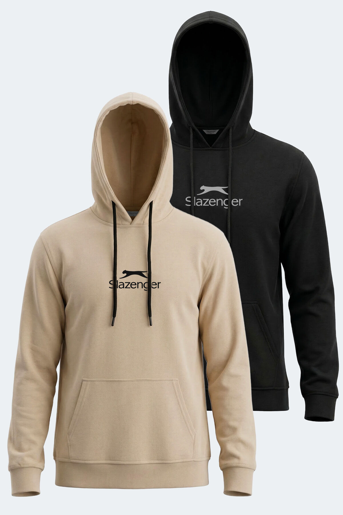 Slazenger ONCA 2 Lİ SET Erkek  Siyah - Bej Sweatshırt