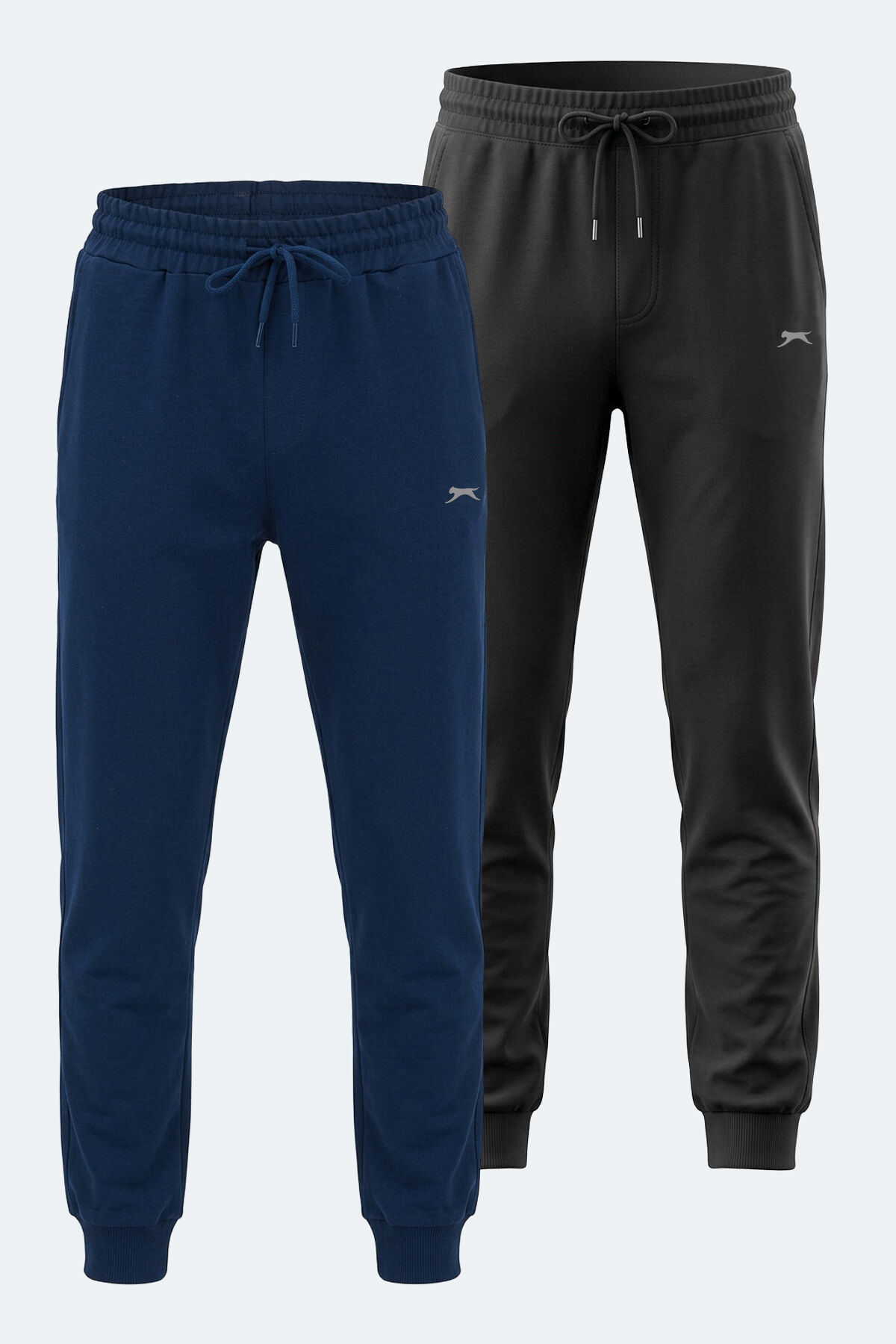Slazenger ONIONIX 2 Lİ SET Erkek  Siyah - Lacivert Eşofman Altı
