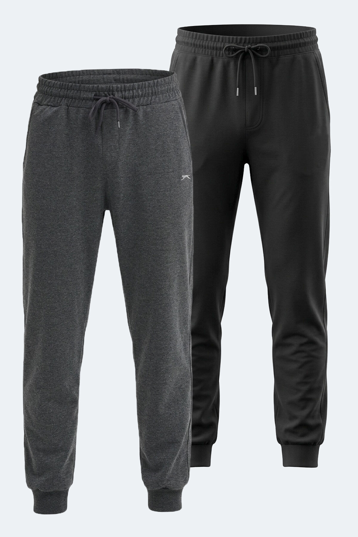 Slazenger ONIONIX 2 Lİ SET Erkek  Siyah - Koyu Gri Eşofman Altı