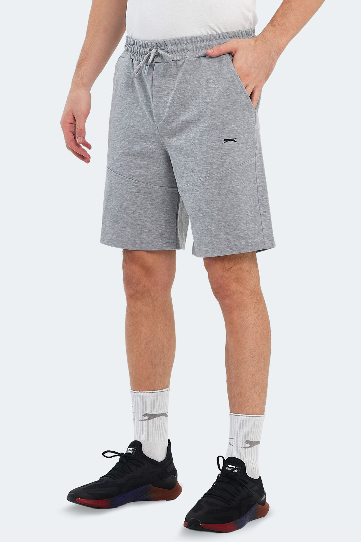 Slazenger ORIA Erkek Cepli Gri Şort