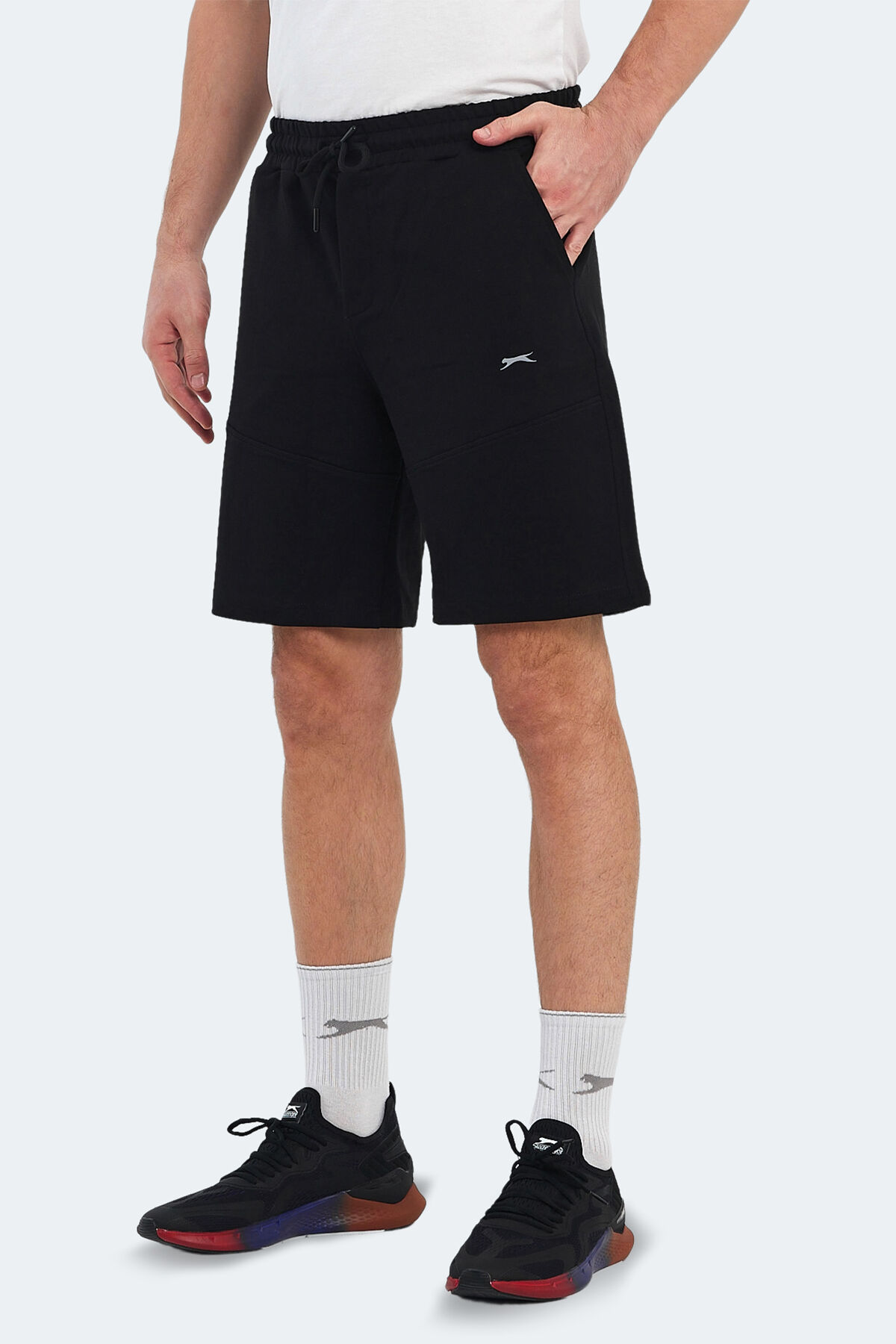 Slazenger ORIA Erkek Cepli Siyah Şort
