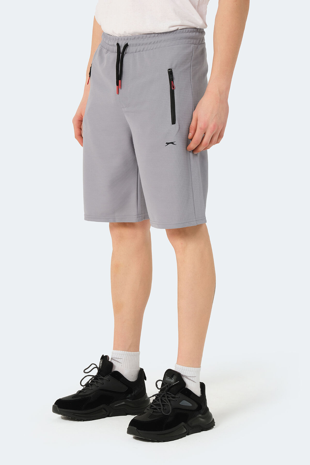 Slazenger OSAMU Erkek Cepli Gri Şort