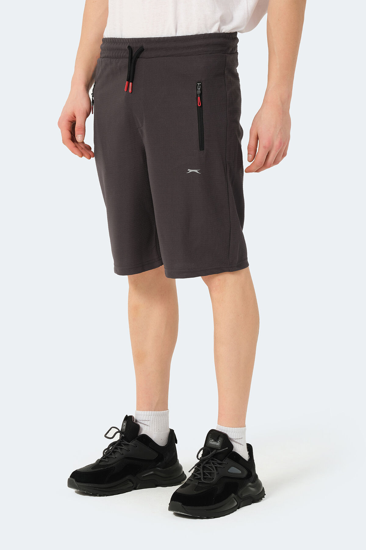 Slazenger OSAMU Erkek Cepli Koyu Gri Şort