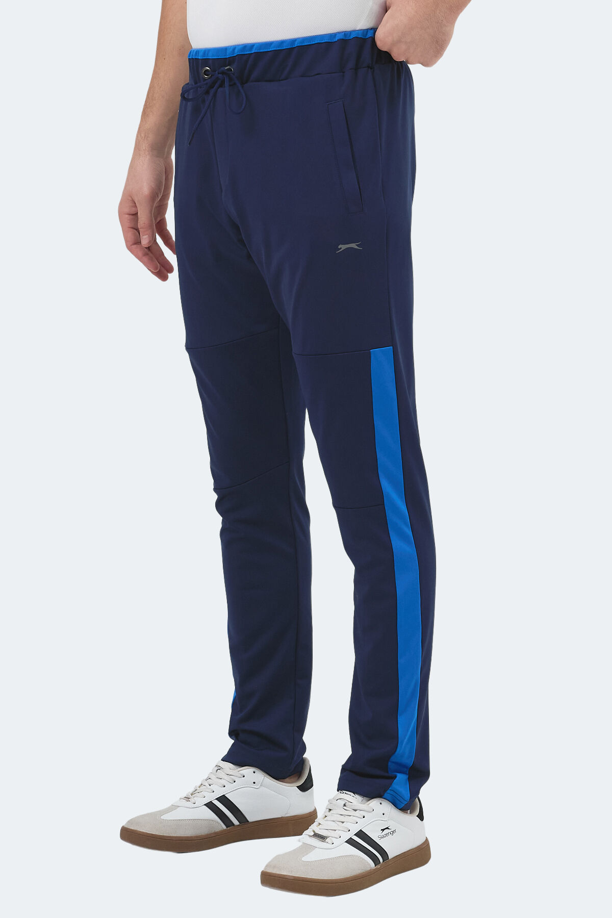 Slazenger OXFORD I Erkek Fermuar Cepli Lacivert Eşofman Altı