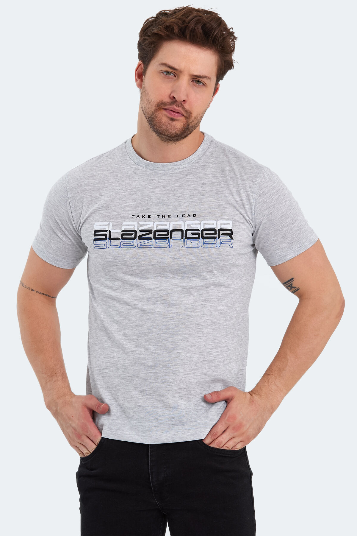 Slazenger PALLU I Erkek  Ekru Tişört