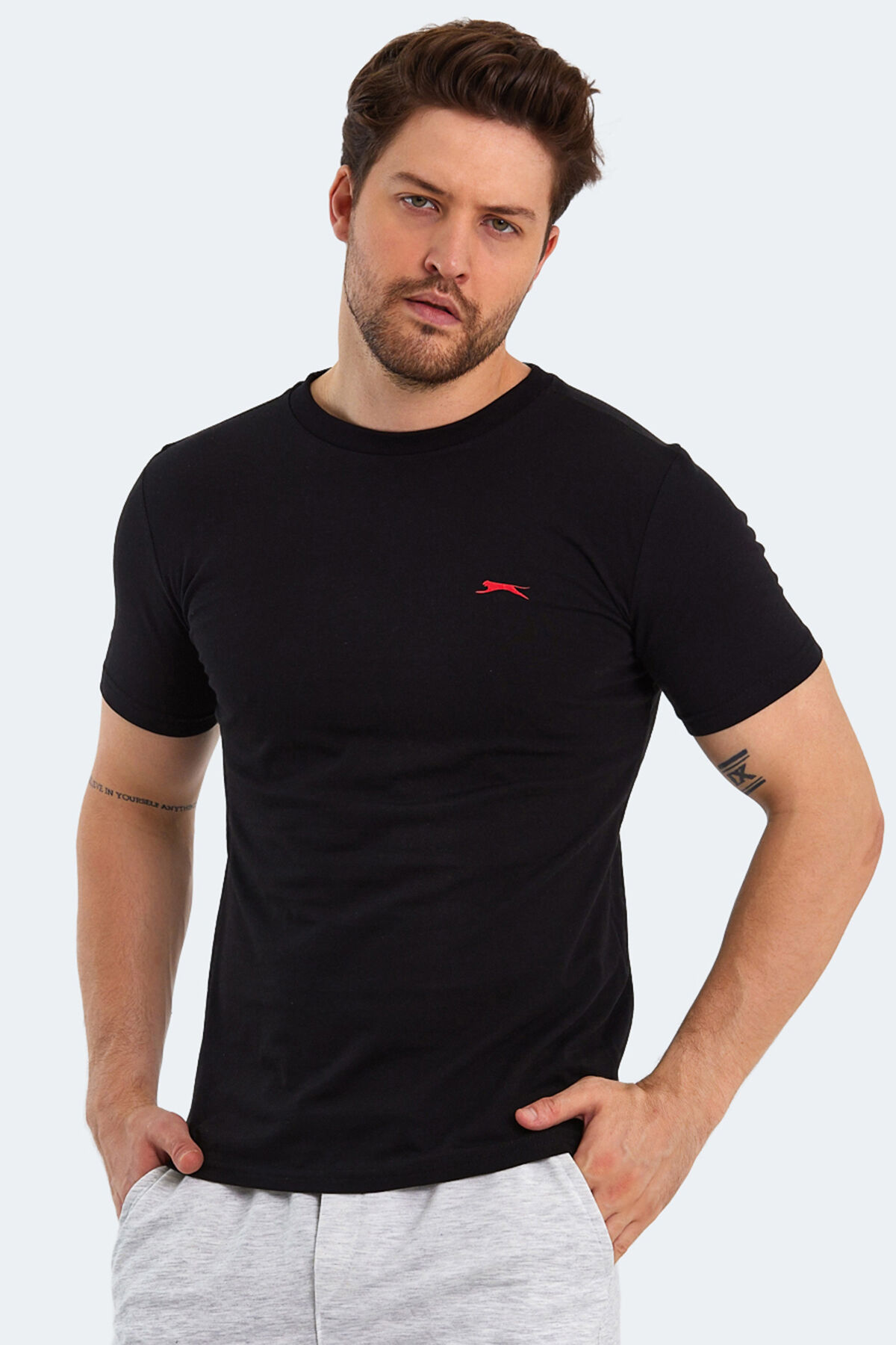 Slazenger PANCO I Erkek  Siyah Tişört